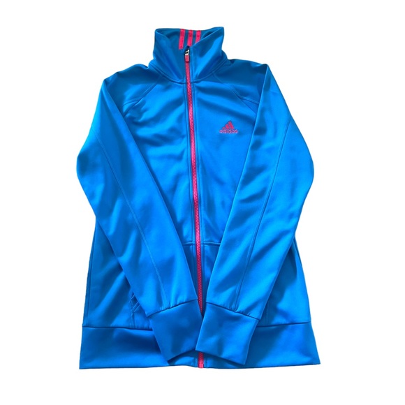 Adidas Track Top Blue Women’s Jacket Sweatshirt Size Small - Picture 8 of 14
